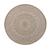 Harper Greek Key Outdoor Rug - Cream