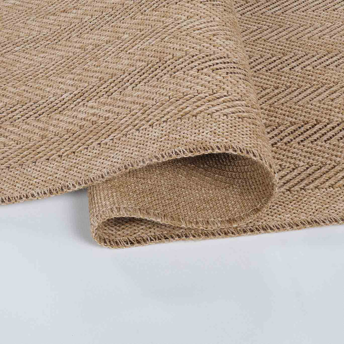 Harper Herringbone geometric rug, close-up pile detail