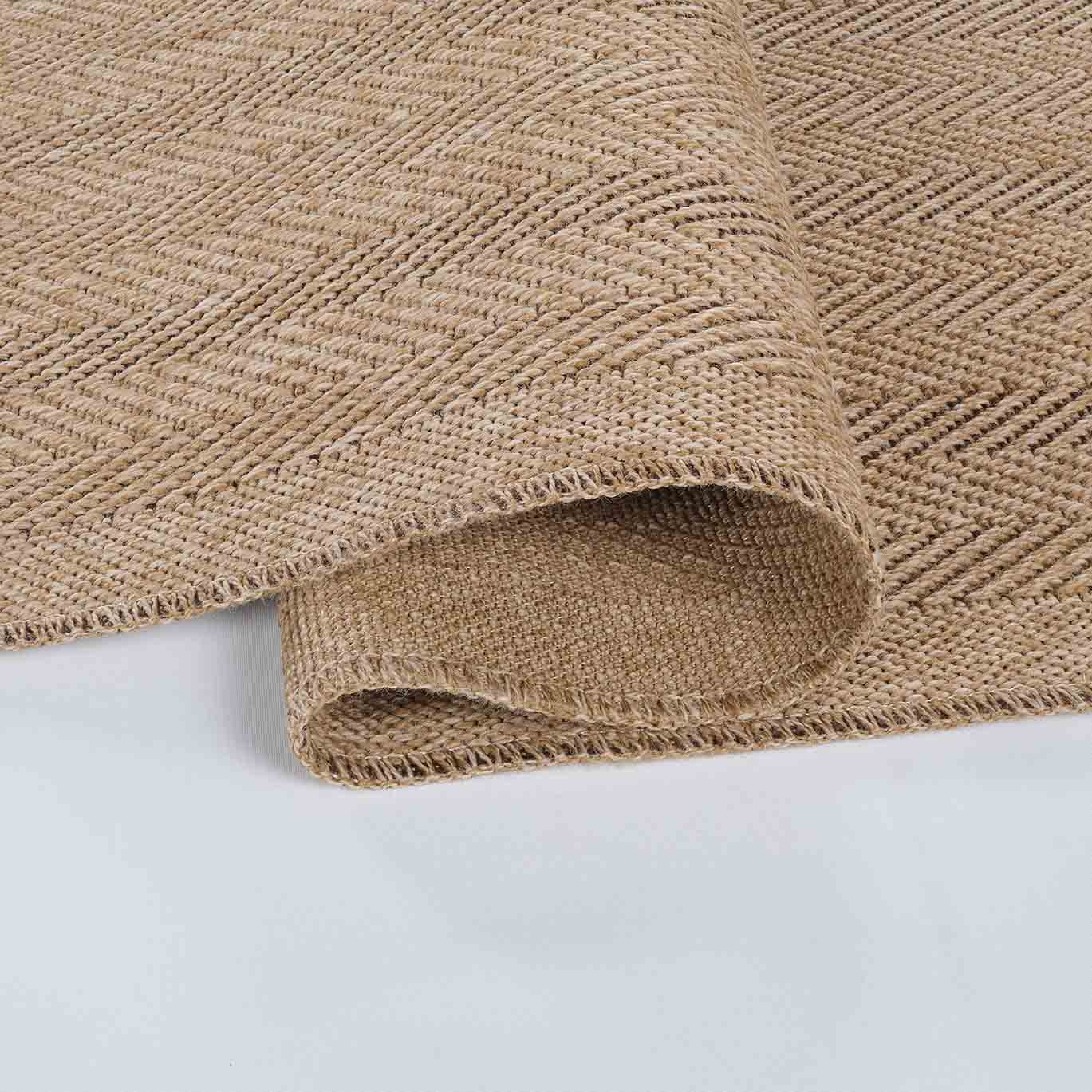 Harper Herringbone geometric rug, close-up pile detail