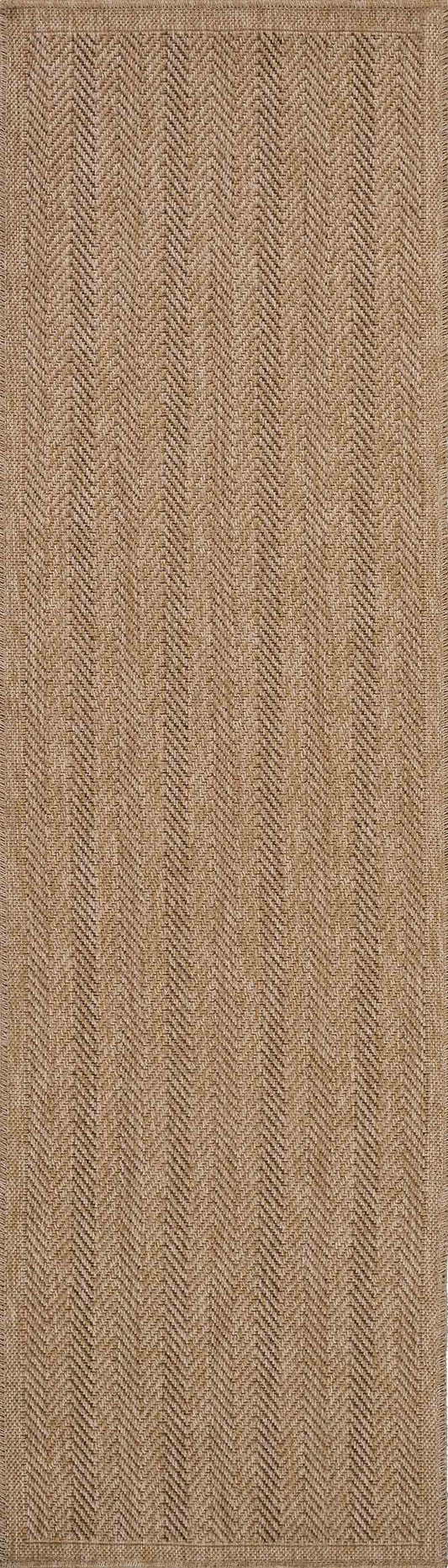 Harper Herringbone Outdoor Rug - Jute