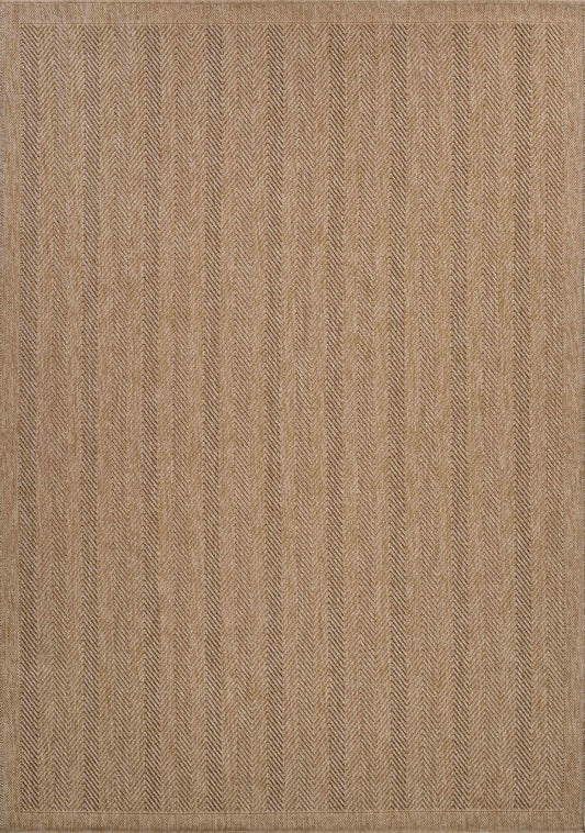 Harper Herringbone Outdoor Rug - Jute