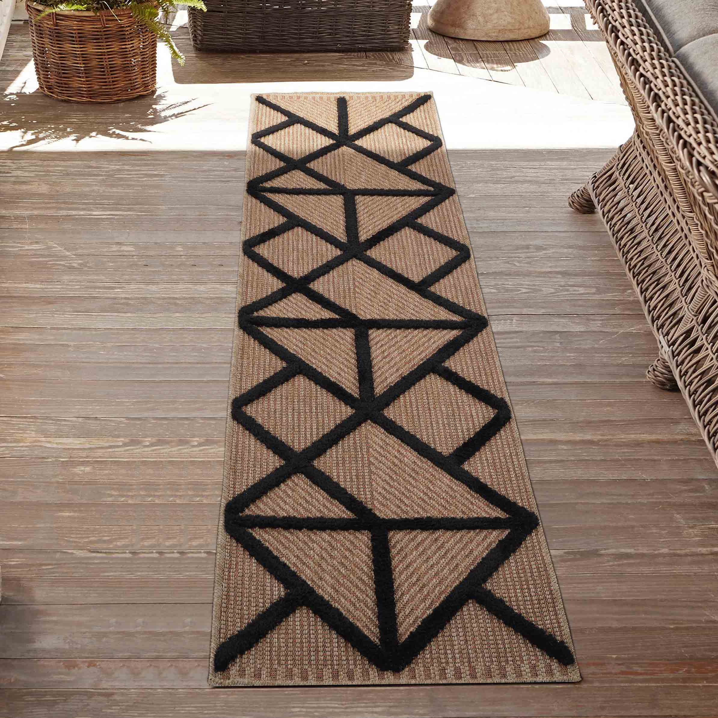 Harper Prism Outdoor Rug - Black