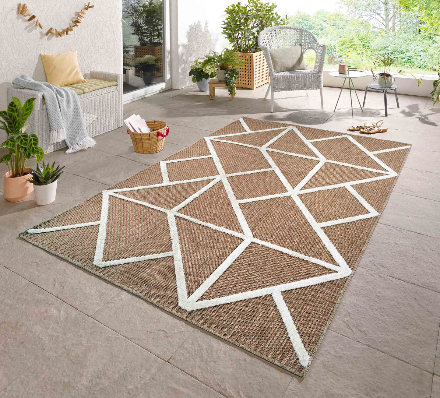 Harper Prism Rug - Cream