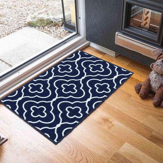 Navy Blue Havana Club door mat, doormat view
