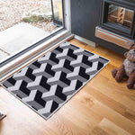 Havana Geo Door Mat - Grey