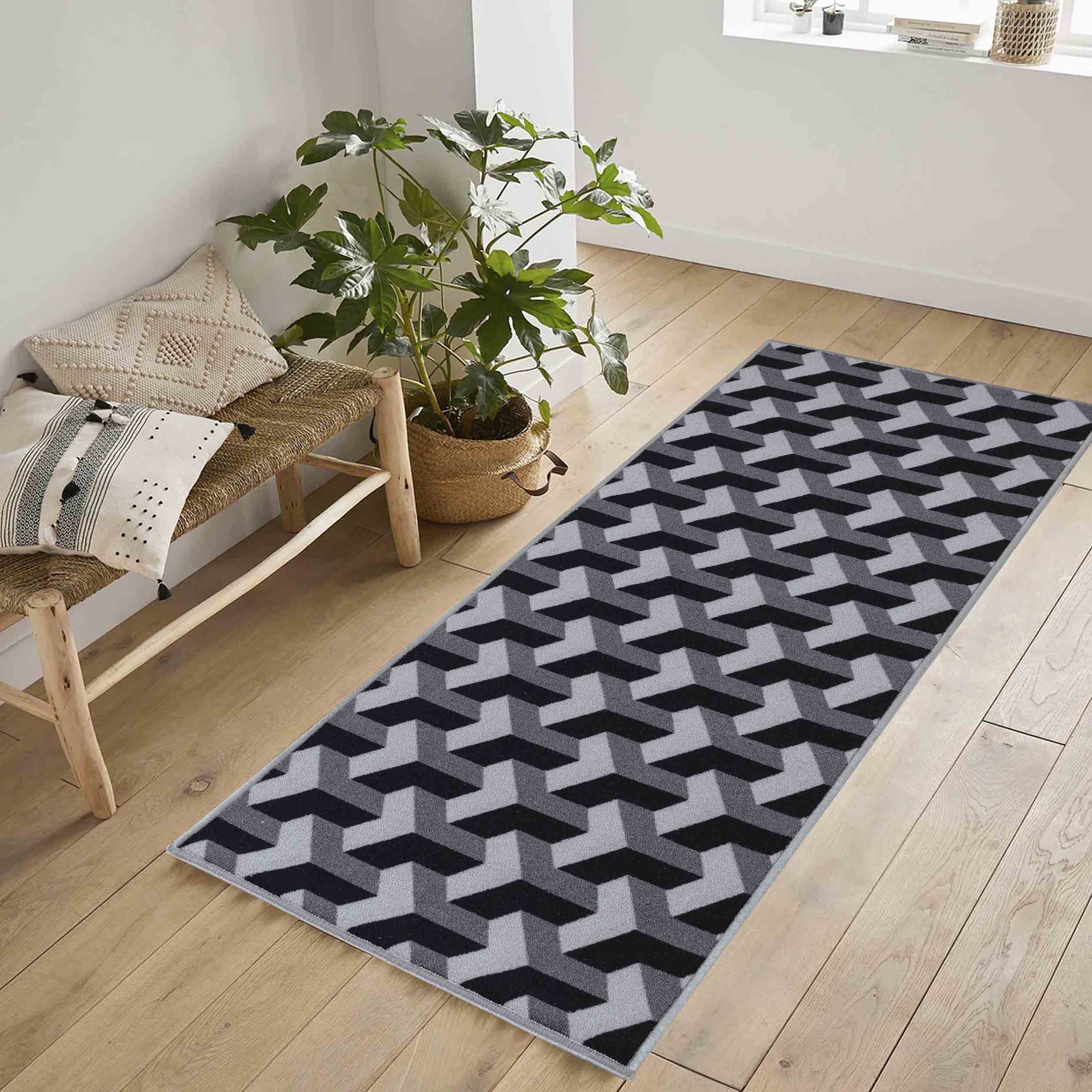 Havana Geo Door Mat - Grey