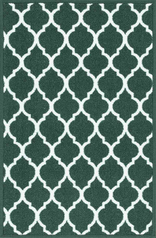 Havana Trellis Door Mat - Emerald