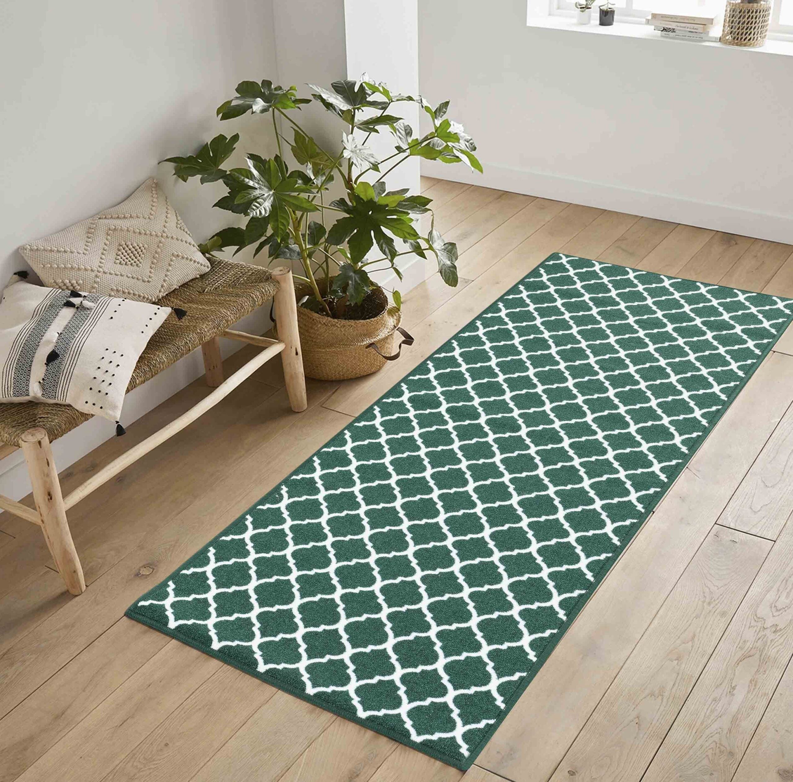 Havana Trellis Door Mat - Emerald