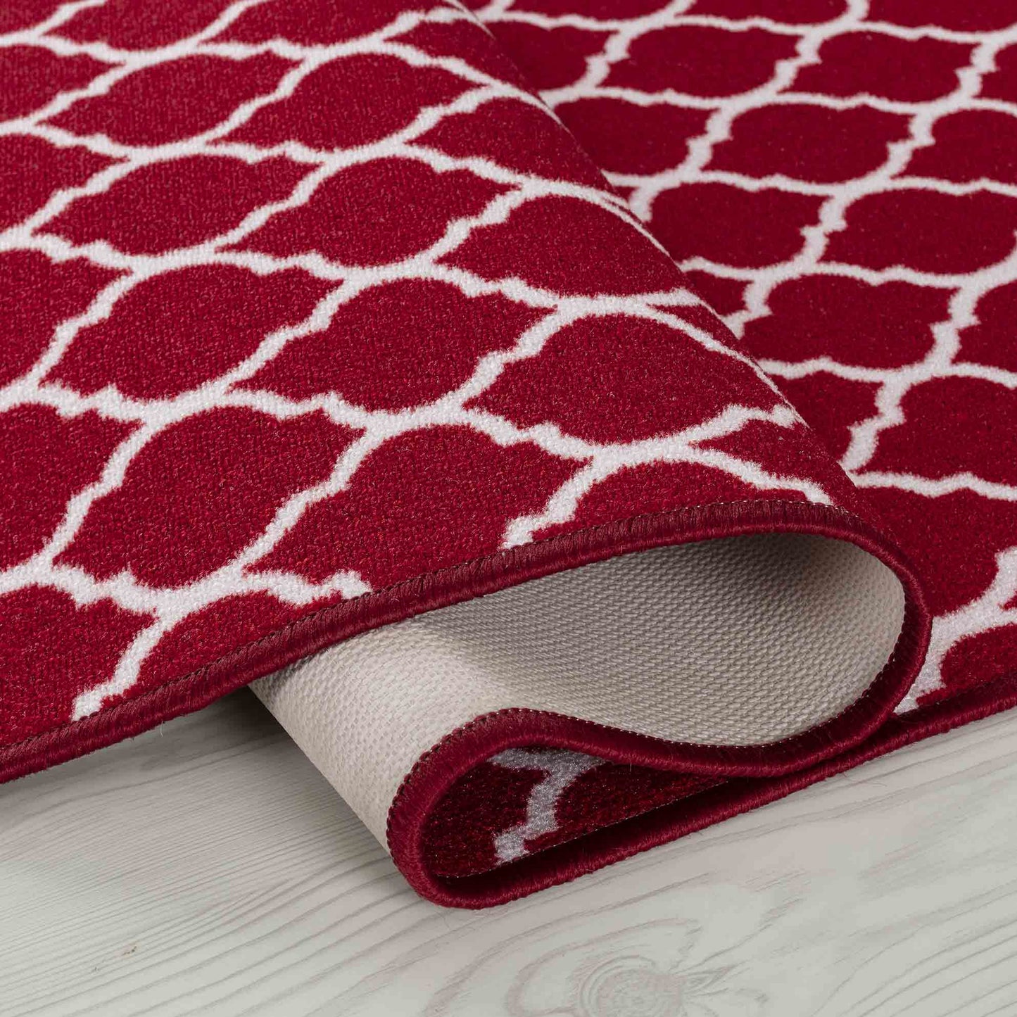 Havana Trellis Door Mat - Red