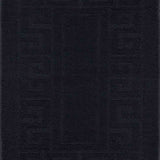 IVY Greek Key Door Mat - Black