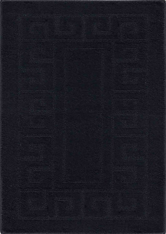 IVY Greek Key Door Mat - Black