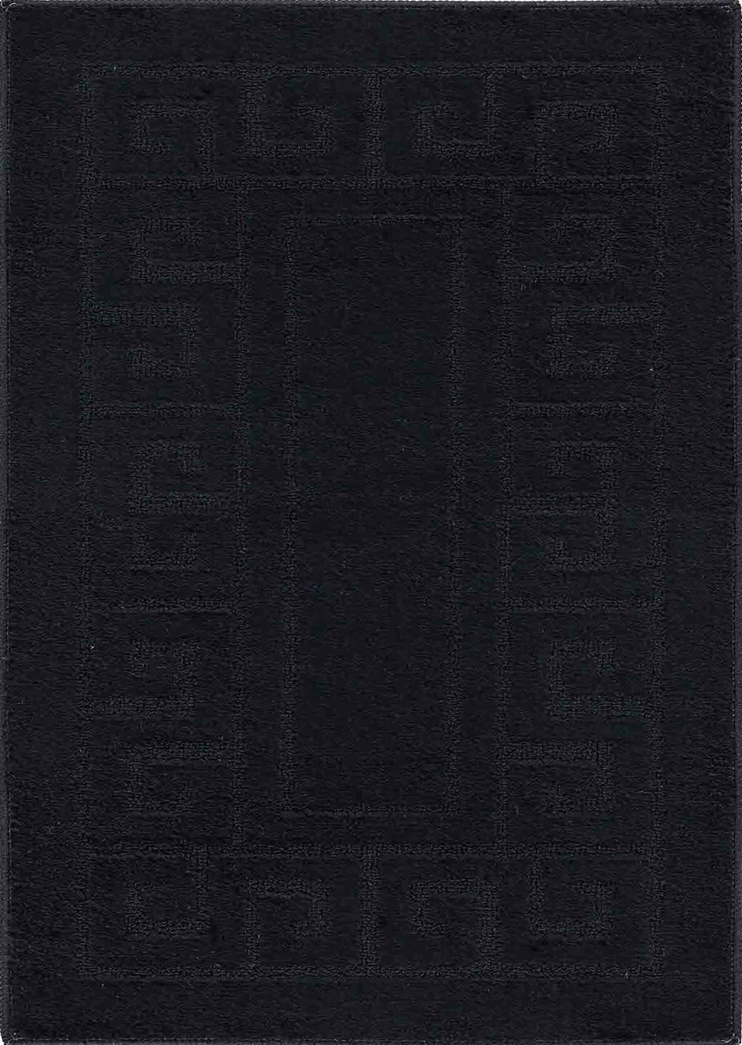 Ivy Minimalist Non-Slip Mat - Greek Key Silver