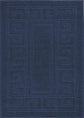 IVY Greek Key Door Mat - Navy