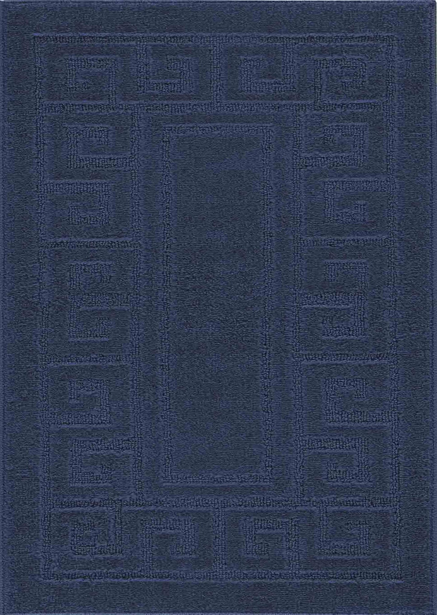 IVY Greek Key Door Mat - Navy