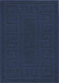 Ivy Minimalist Non-Slip Mat - Greek Key Silver