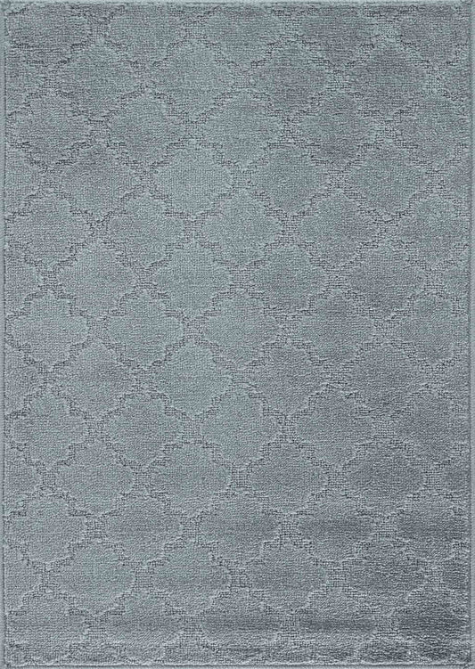 Dark Grey Ivy Trellis door mat, flat portrait view
