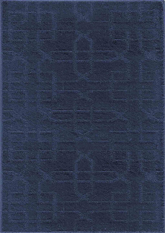 Navy Blue Ivy Siam door mat, flat portrait view