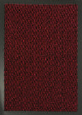 Red Leyla heavy duty mat, flat portrait view 2
