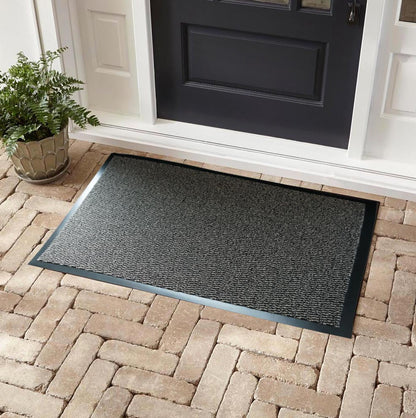 Beige Leyla heavy duty mat, doormat view