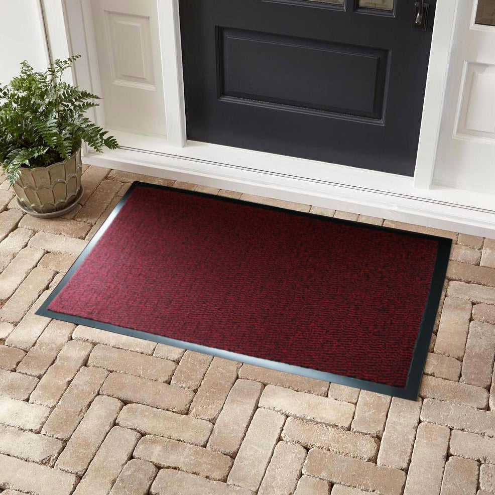 Leyla Barrier Door Mat - Red