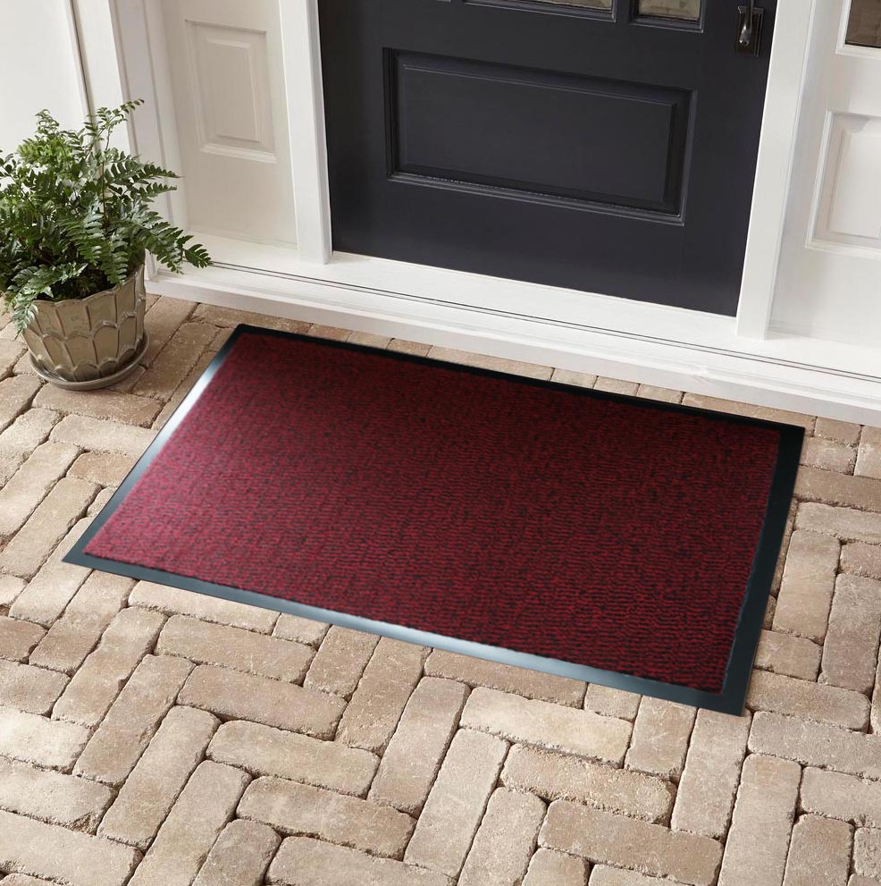 Leyla Barrier Door Mat - Red