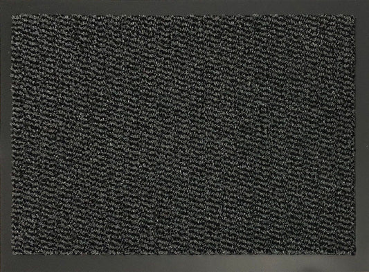 Anthracite Leyla heavy duty mat, flat portrait view 2