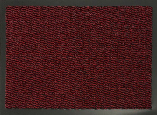 Red Leyla heavy duty mat, flat portrait view