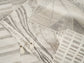 Mabel Grid patterned rug, styled view