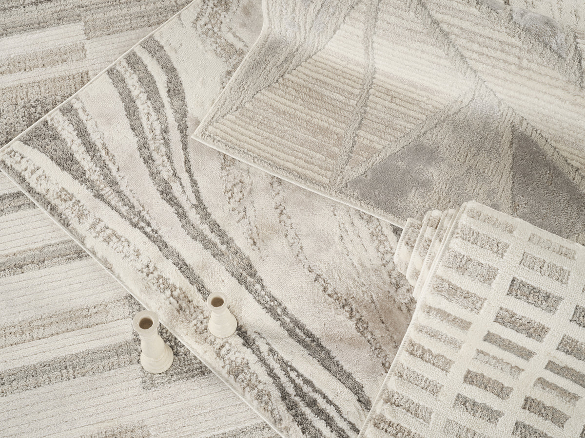 Mabel Patch patterned rug, styled view