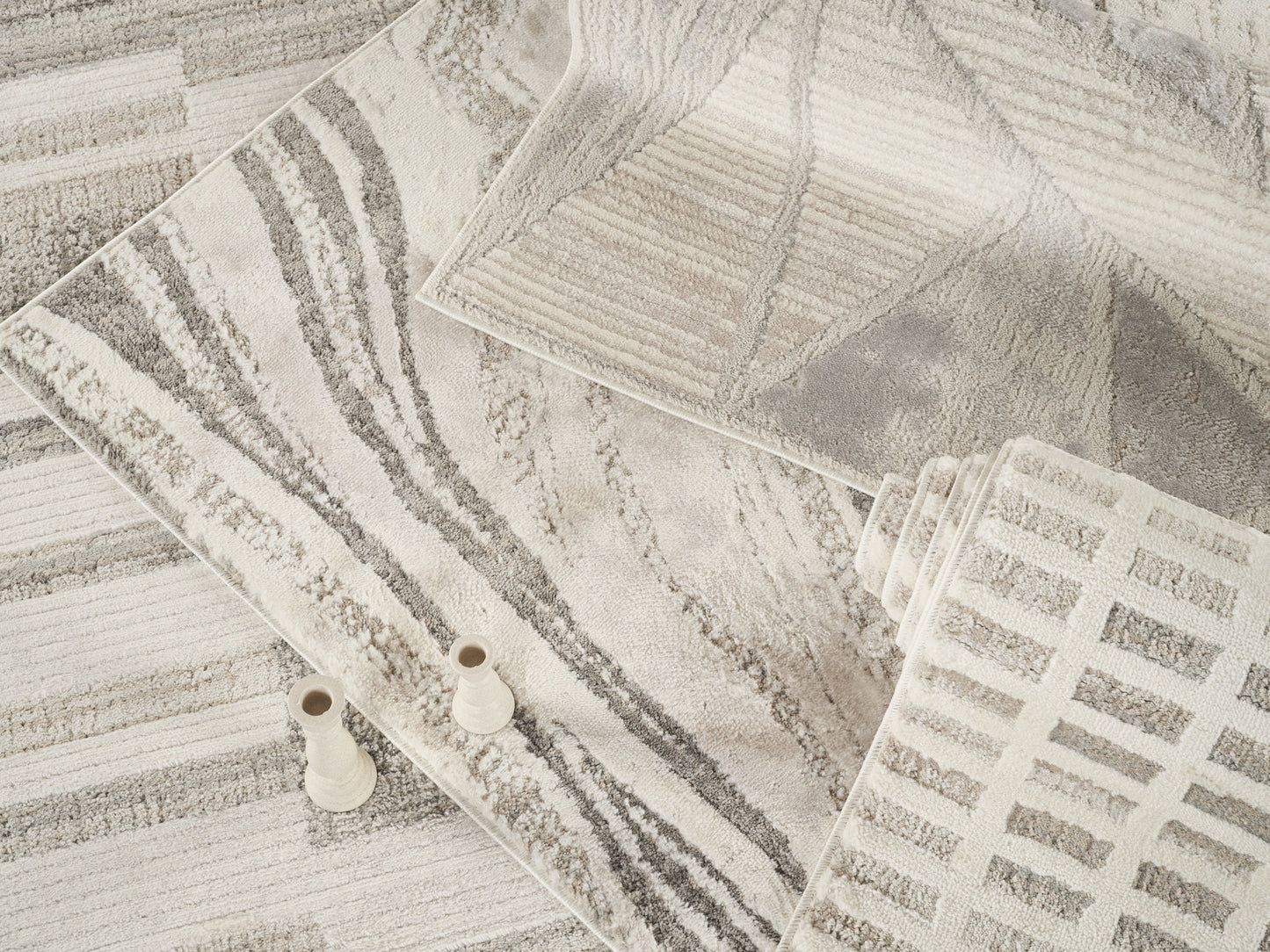 Mabel Patch patterned rug, styled view