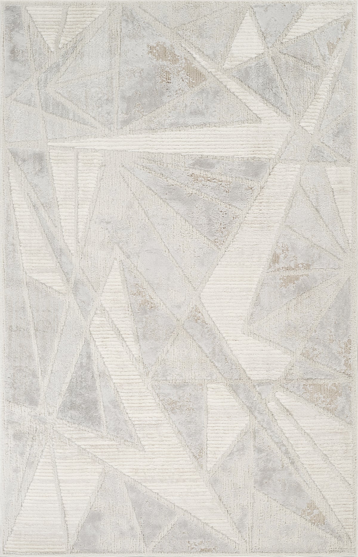 Stone Mabel Gem patterned rug, flat portrait view