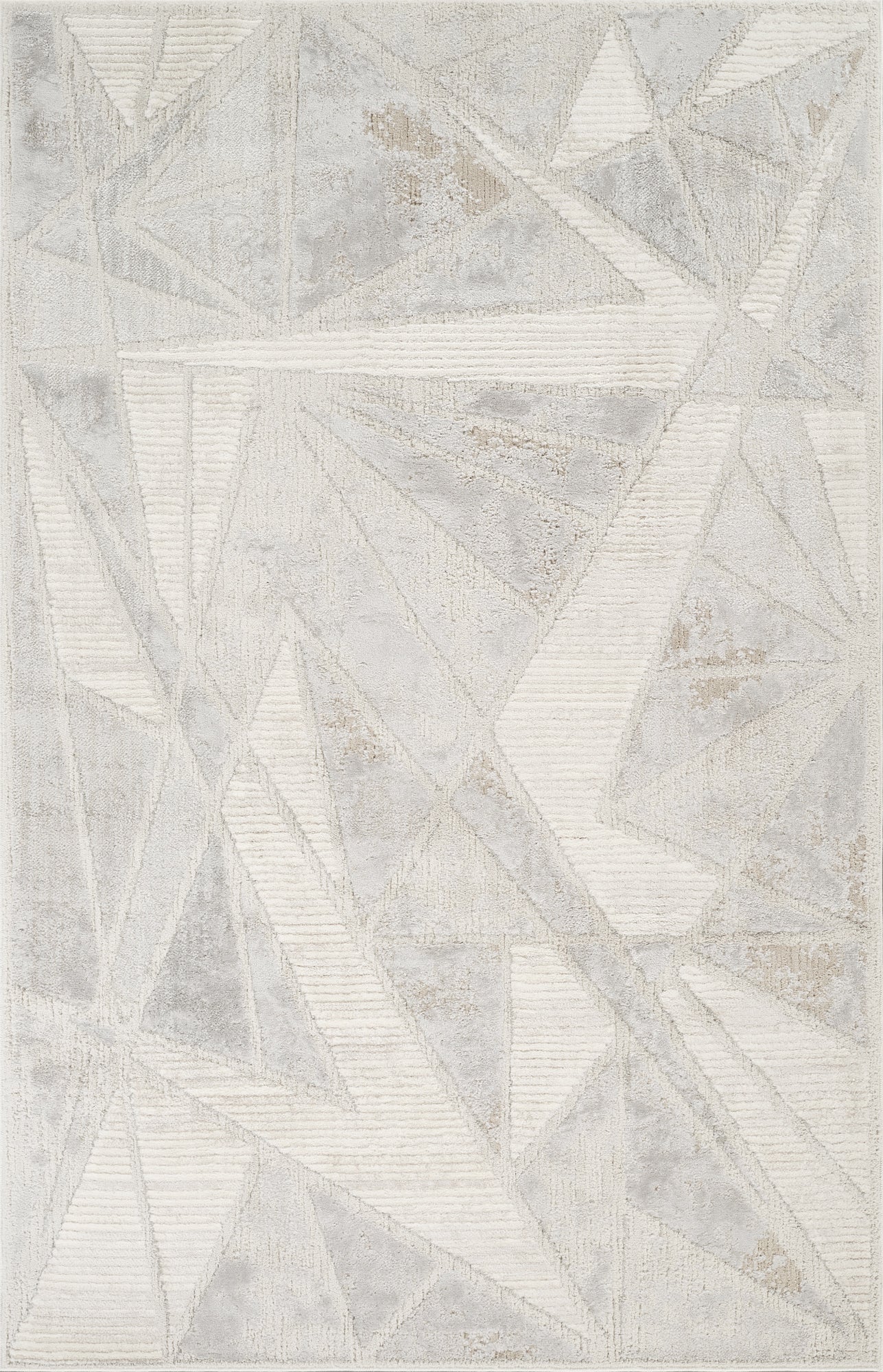 Stone Mabel Gem patterned rug, flat portrait view