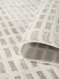 Mabel Grid patterned rug, close-up pile detail