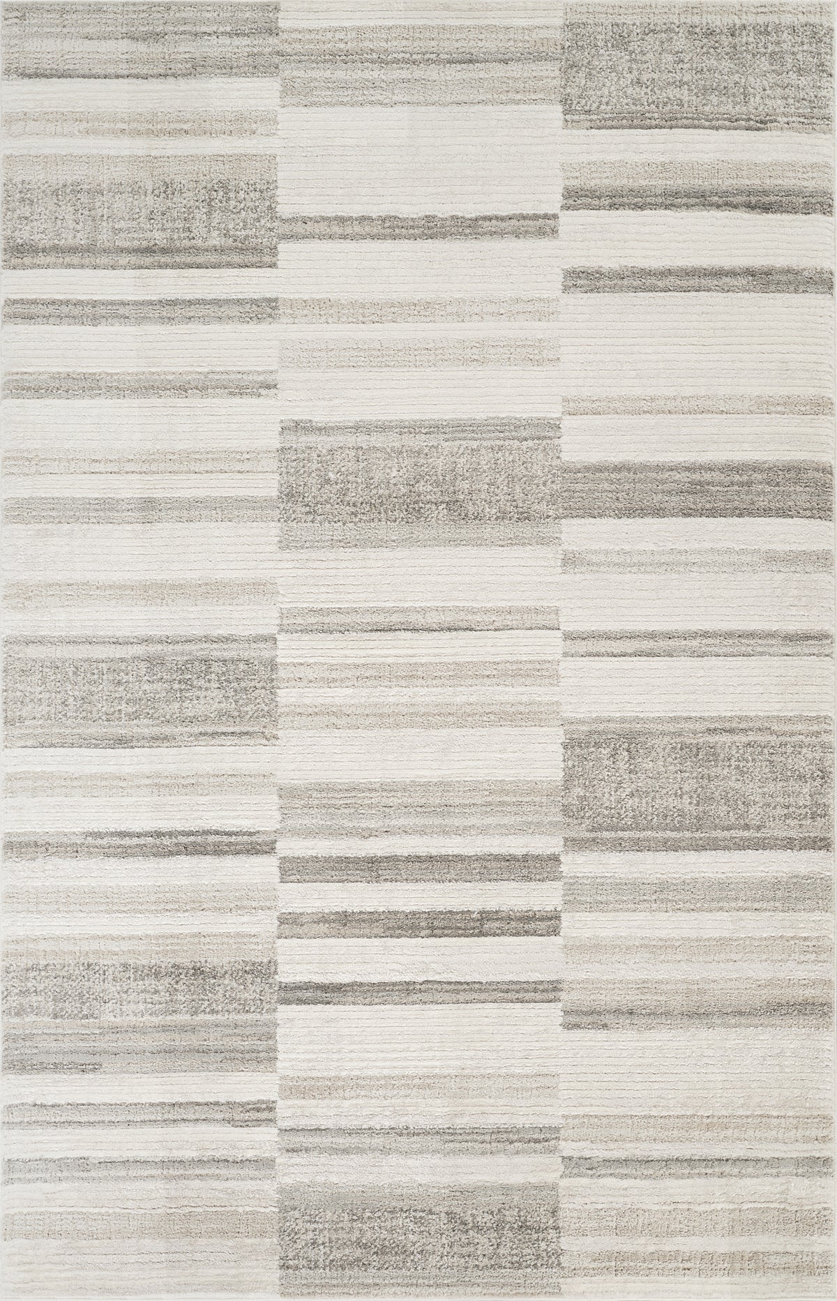 Stone Mabel Patch patterned rug, flat portrait view
