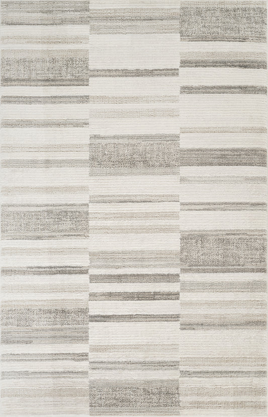 Stone Mabel Patch patterned rug, flat portrait view