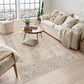 Maia Vintage Patterned Rug - Blossom Grey
