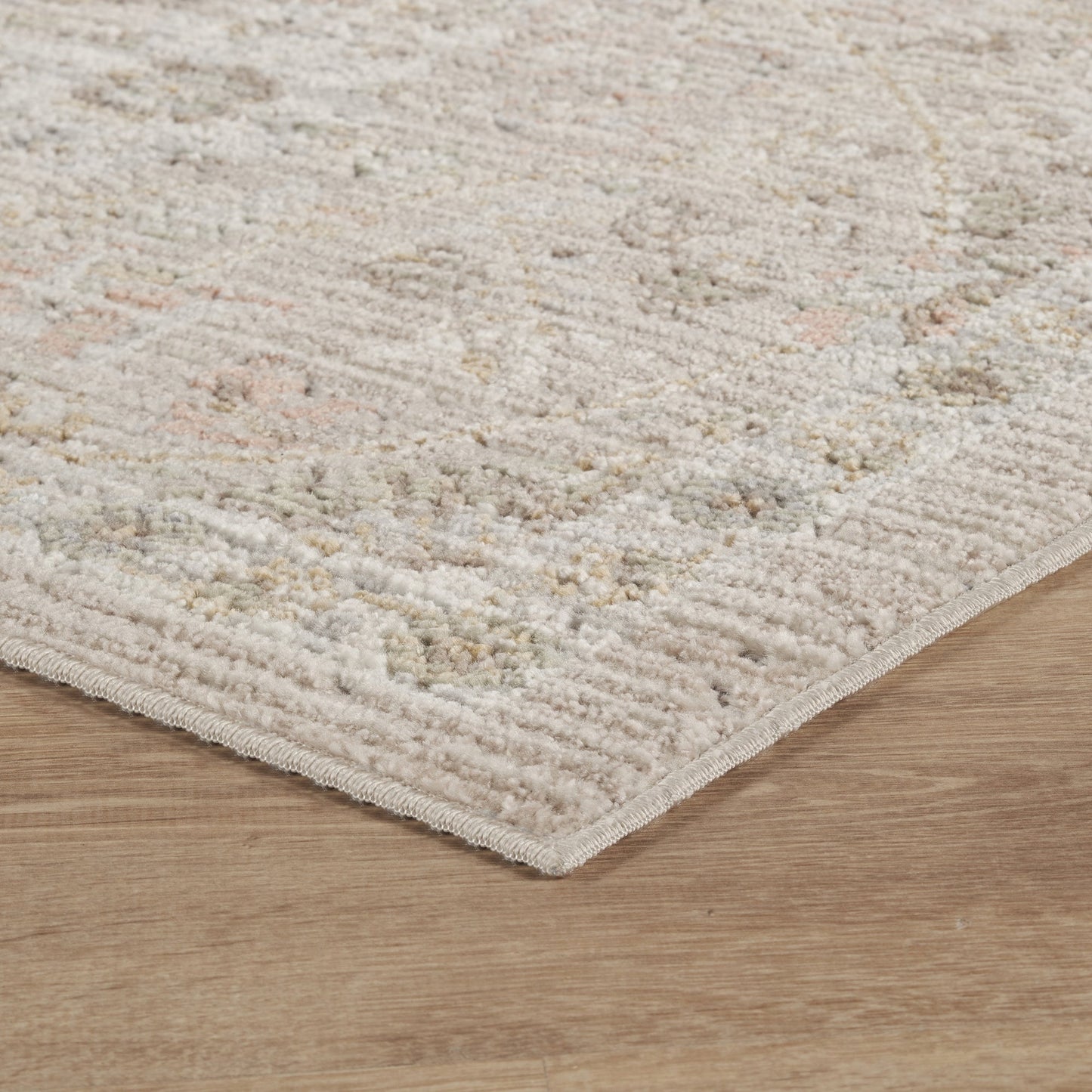 Maia Vintage Patterned Rug - Blossom Beige