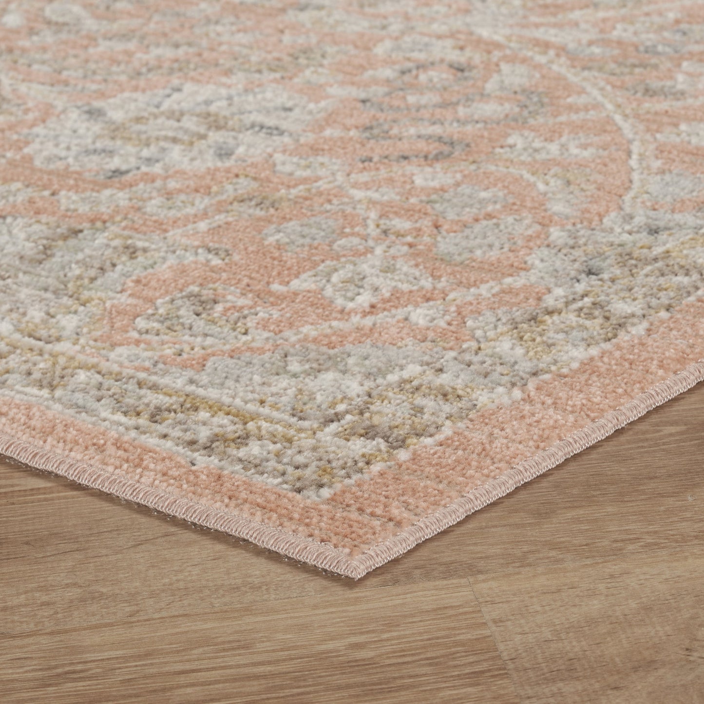 Maia Vintage Patterned Rug - Blossom Beige