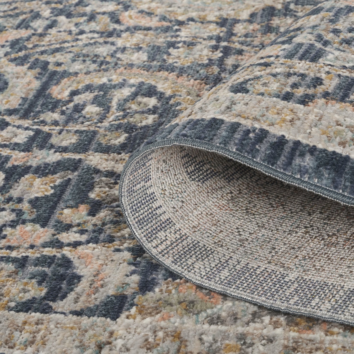 Maia Vintage Patterned Rug - Blossom Beige