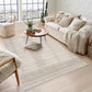 Beige Maia Horizon vintage rug, in a room setting