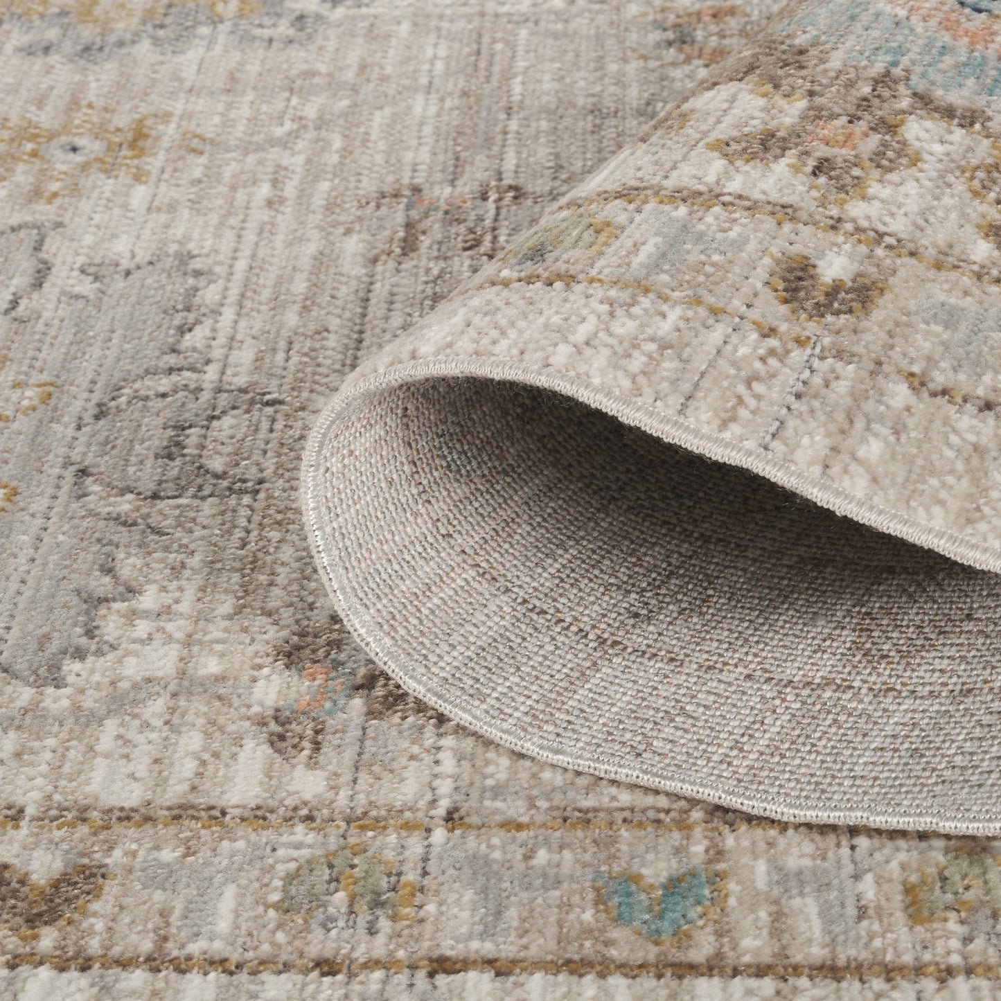 Maia Vintage Patterned Rug - Lagoon Navy