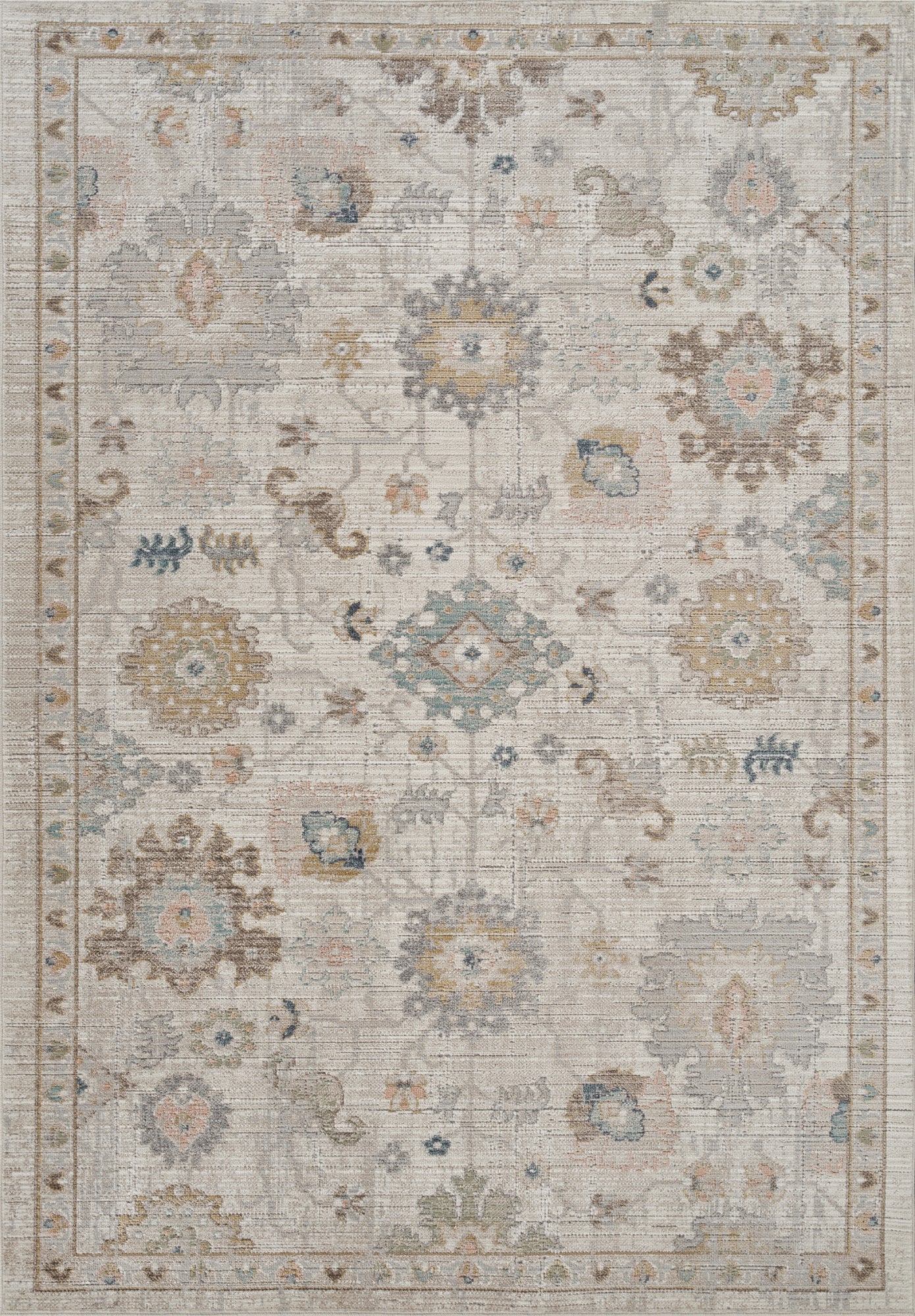 Maia Vintage Patterned Rug - Lagoon Navy