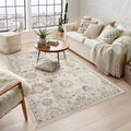 Maia Vintage Patterned Rug - Lagoon Beige