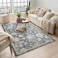 Maia Vintage Patterned Rug - Lagoon Beige