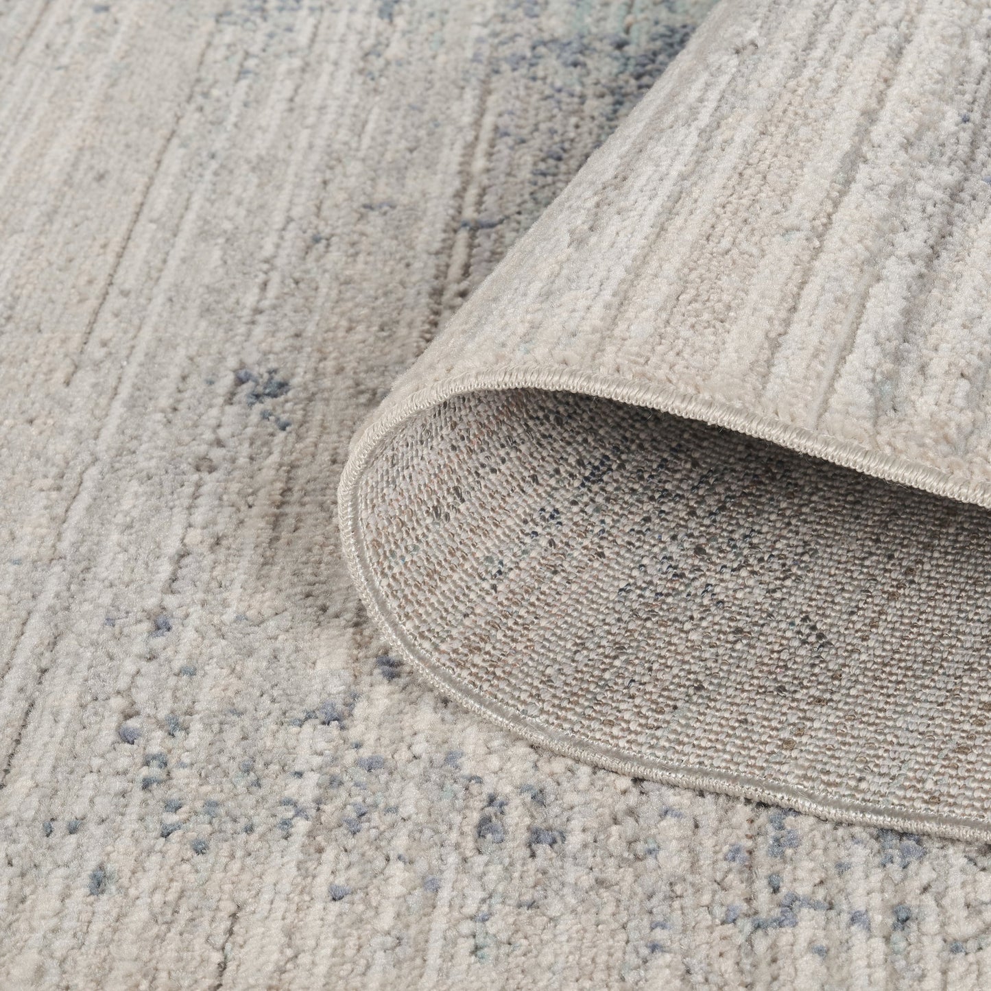 Maia Vintage Patterned Rug - Mist Grey