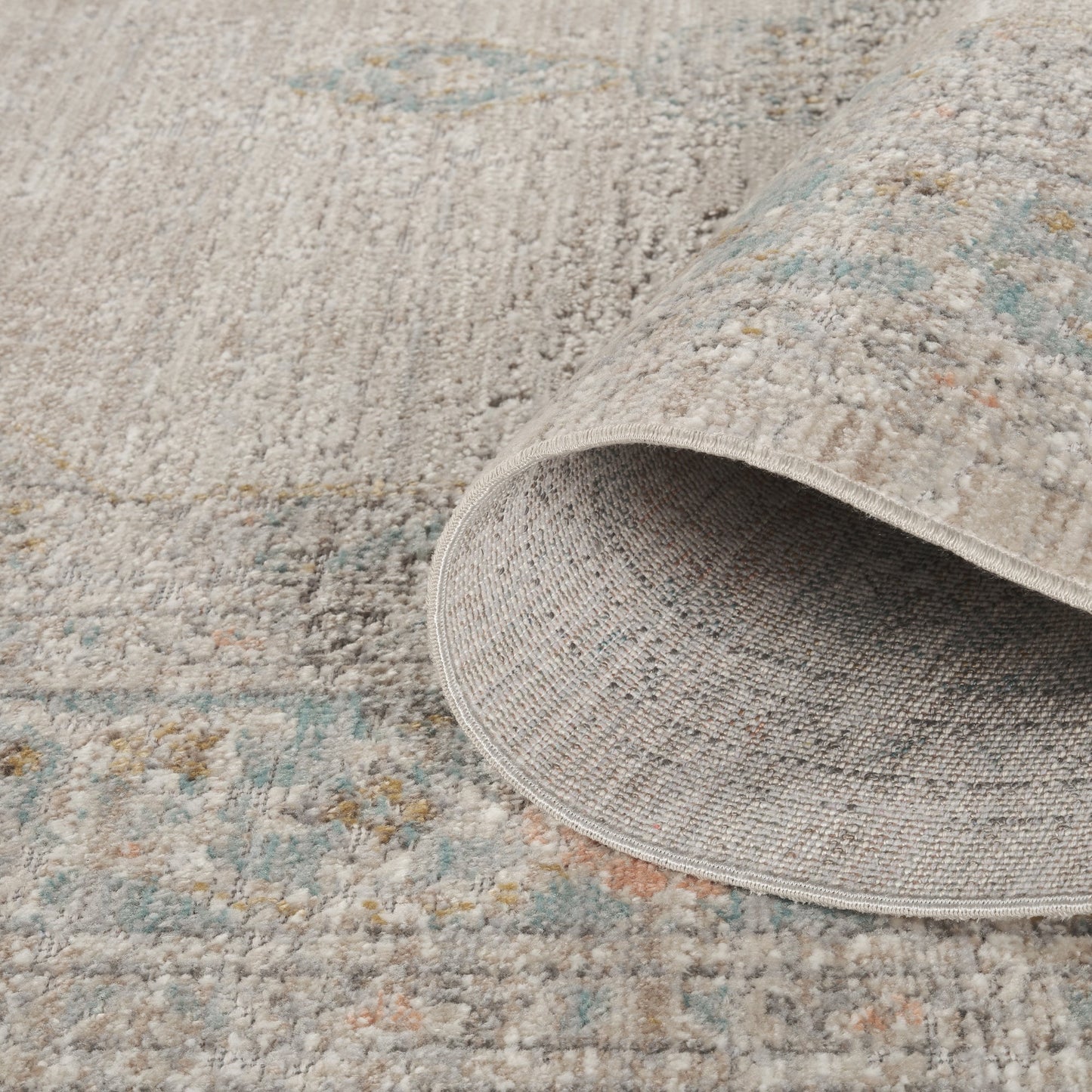 Maia Vintage Patterned Rug - Orchid Beige