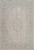 Beige Maia Orchid vintage rug, flat portrait view