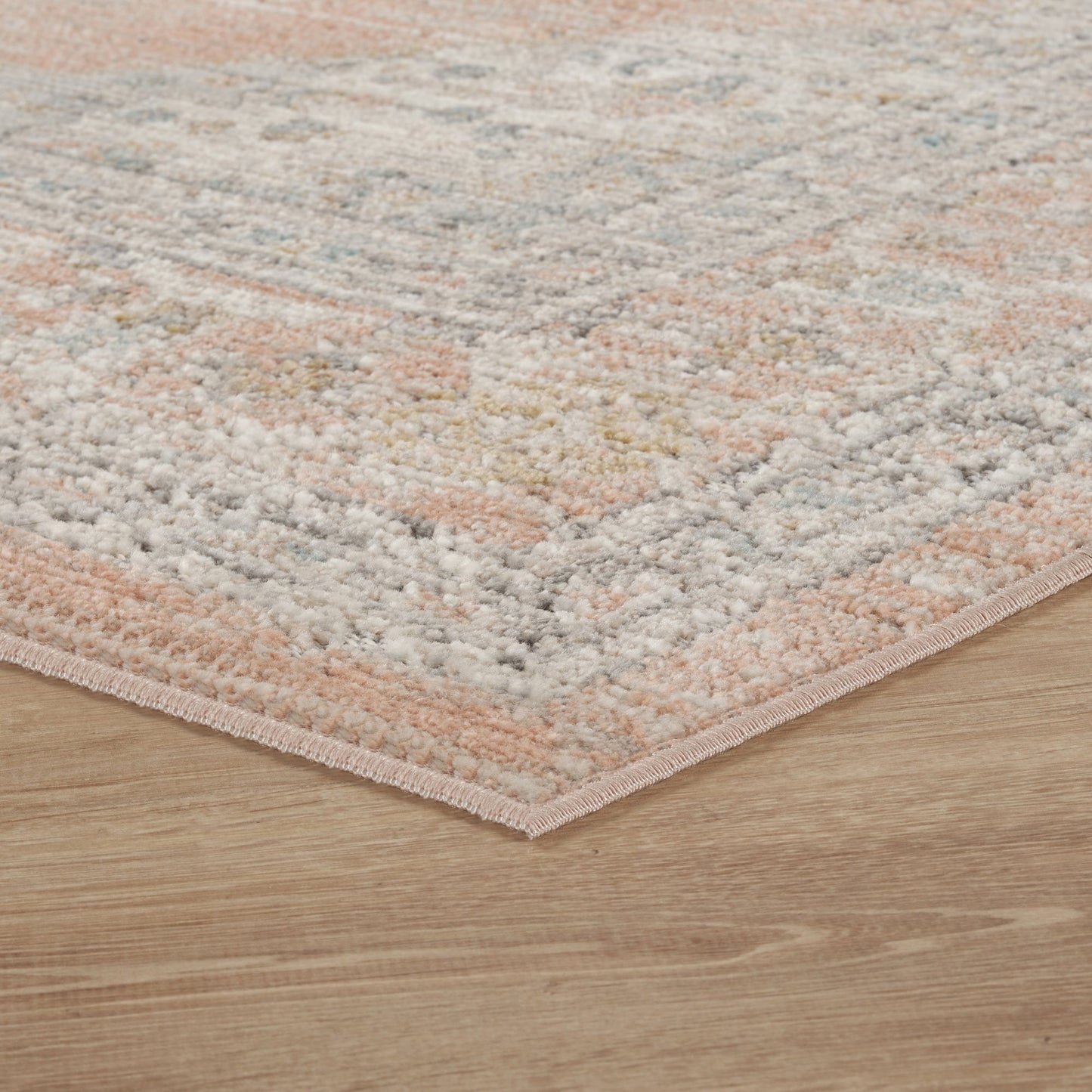 Maia Vintage Patterned Rug - Orchid Beige