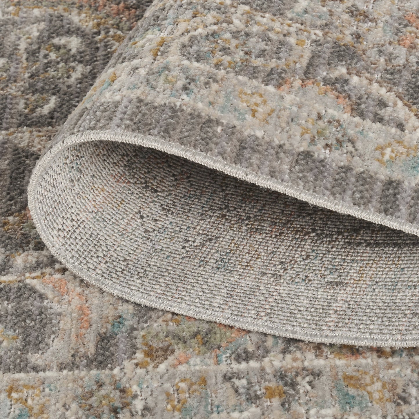 Maia Vintage Patterned Rug - Orchid Beige