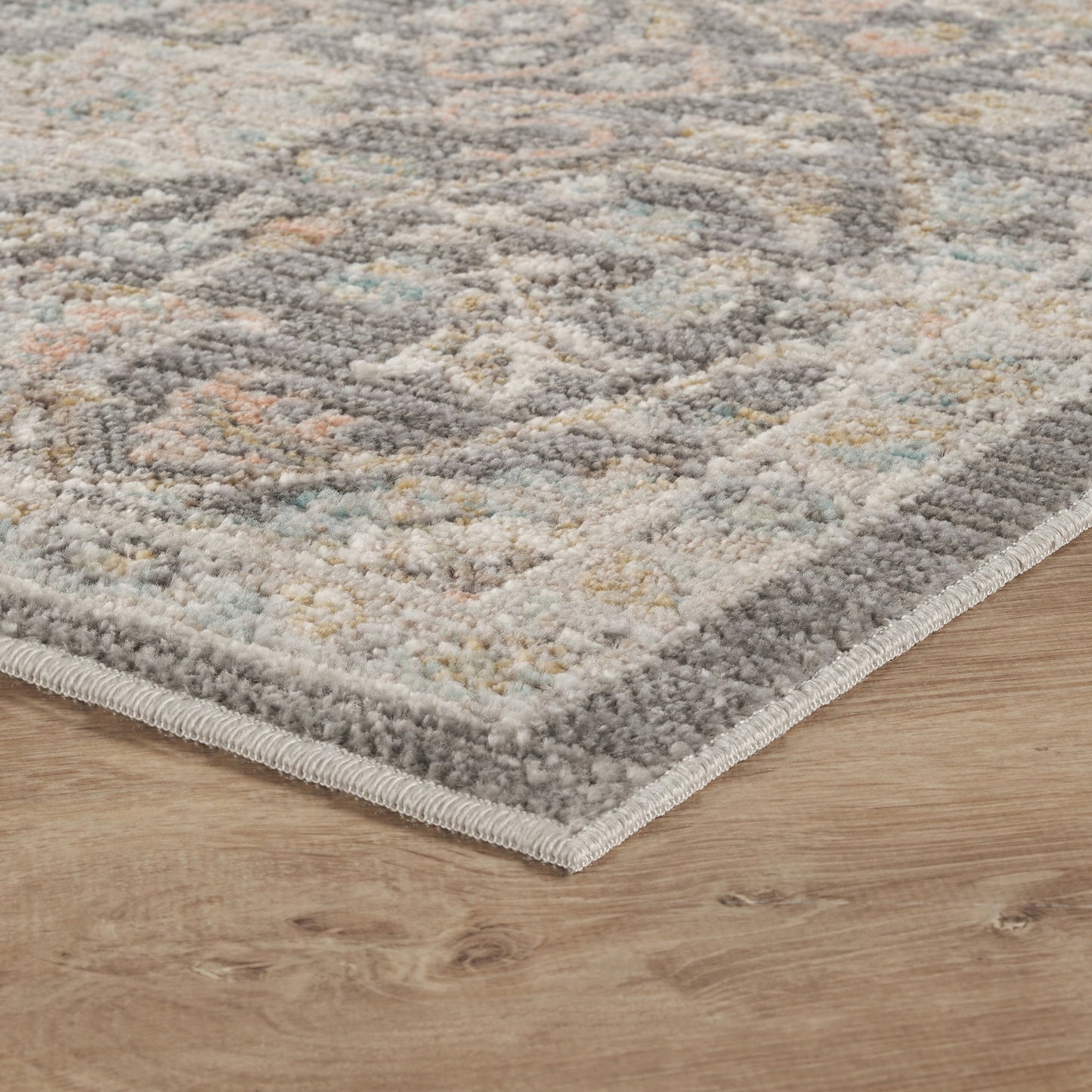 Maia Vintage Patterned Rug - Orchid Beige